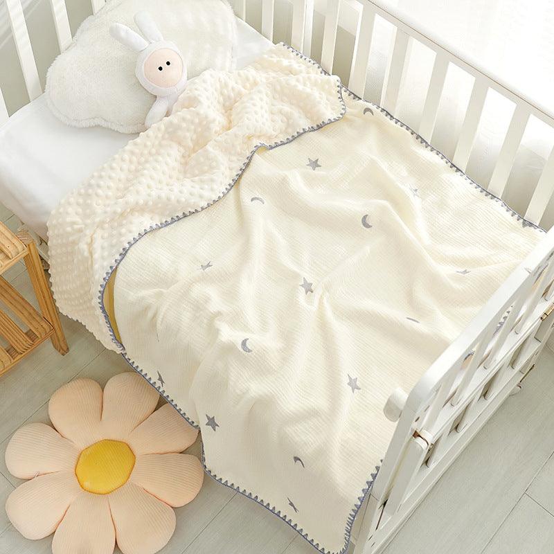 Doudou Blanket Baby Blanket Crepe Newborn Soothing Blanket - NTKSTORE