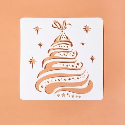 Grow Up Album Diy Hand Tent Christmas Hollowed Out Template - NTKSTORE