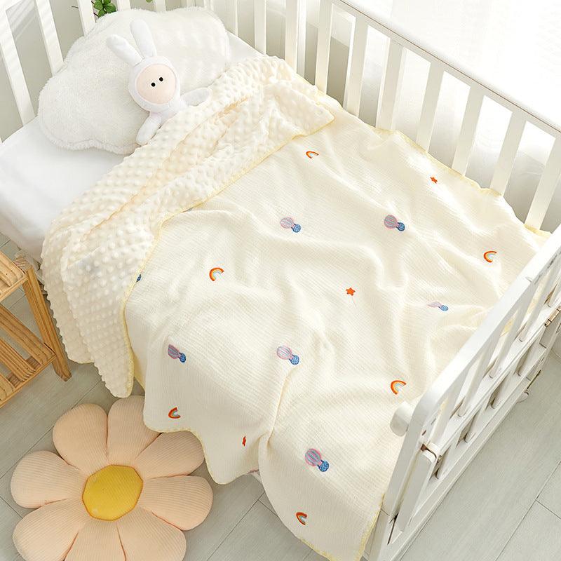 Doudou Blanket Baby Blanket Crepe Newborn Soothing Blanket - NTKSTORE