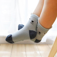 Enfants Chaussettes Pack de 5 Couleurs Respirant D'été de Coton Chaussettes pour bébés - NTKSTORE