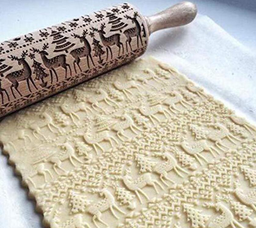 Rolling Pin Christmas Embossing - NTKSTORE