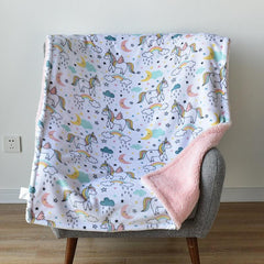 Baby Flannel Blanket Shawl Blanket - NTKSTORE