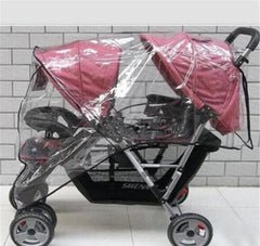 Rain Cover For Twin Stroller In Front And Rear Seats - NTKSTORE