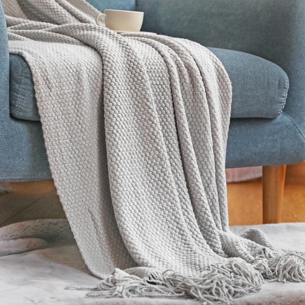 Sofa Blankets, Blankets, Blankets, Pineapple Grid Knitted Blankets - NTKSTORE