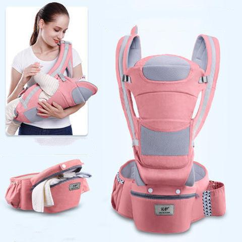 Ergonomic Baby Carrier Infant Baby Hipseat Carrier 3 In 1 Front Facing Ergonomic Kangaroo Baby Wrap Sling - NTKSTORE