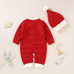 Baby Knitted Jumpsuits Christmas Cute Clothes And Hats - NTKSTORE