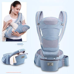 Ergonomic Baby Carrier Infant Baby Hipseat Carrier 3 In 1 Front Facing Ergonomic Kangaroo Baby Wrap Sling - NTKSTORE