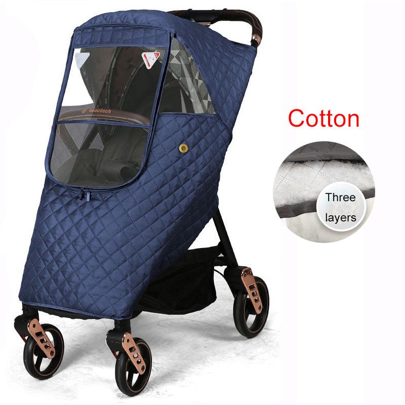 Stroller rain cover baby carriage wind cover umbrella car - NTKSTORE