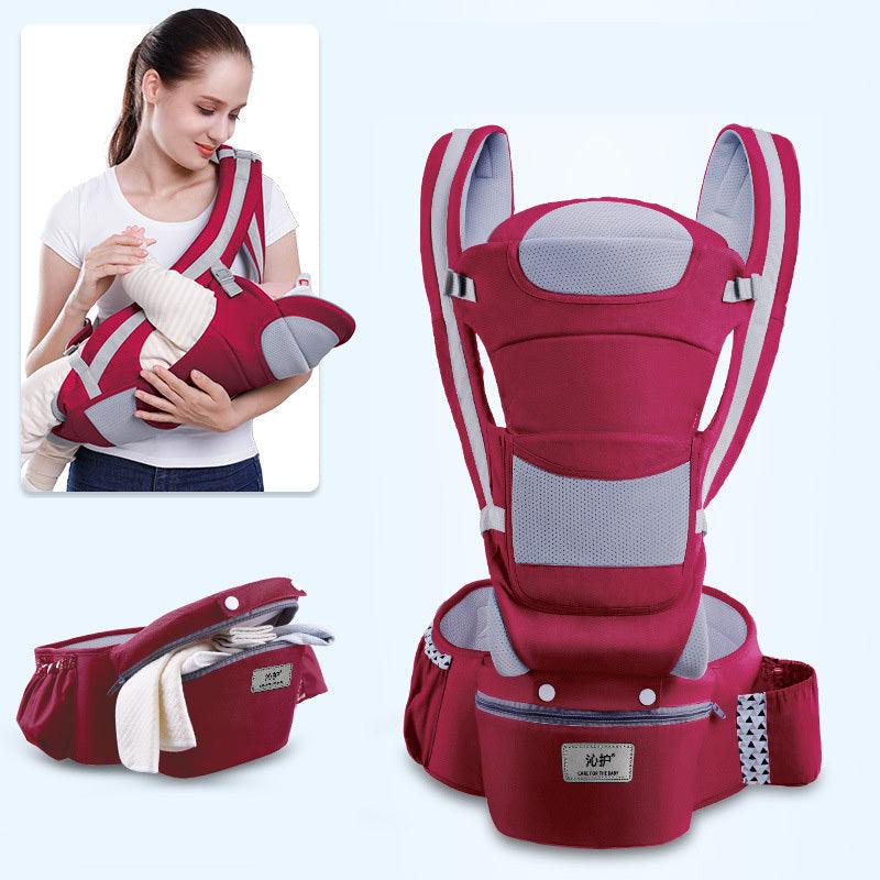 Ergonomic Baby Carrier Infant Baby Hipseat Carrier 3 In 1 Front Facing Ergonomic Kangaroo Baby Wrap Sling - NTKSTORE