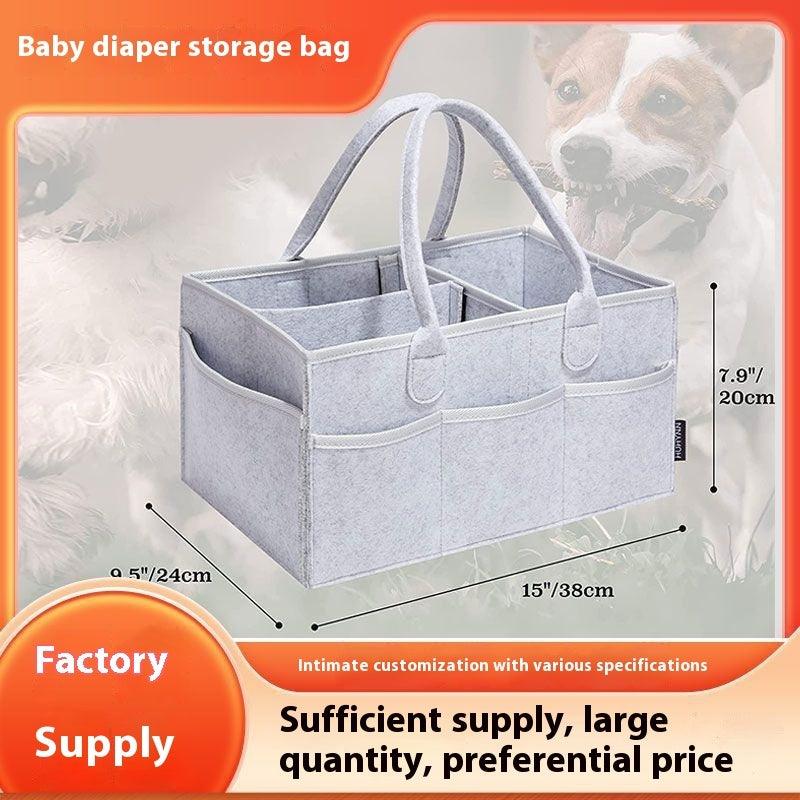 Diaper Mummy Diapers Sundries Felt Handbag Storage Bag - NTKSTORE