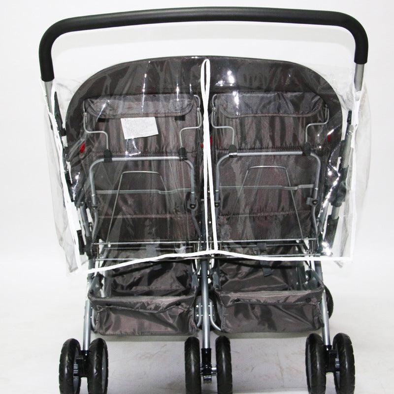 Universal Twin Stroller Rain And Windproof Cover - NTKSTORE