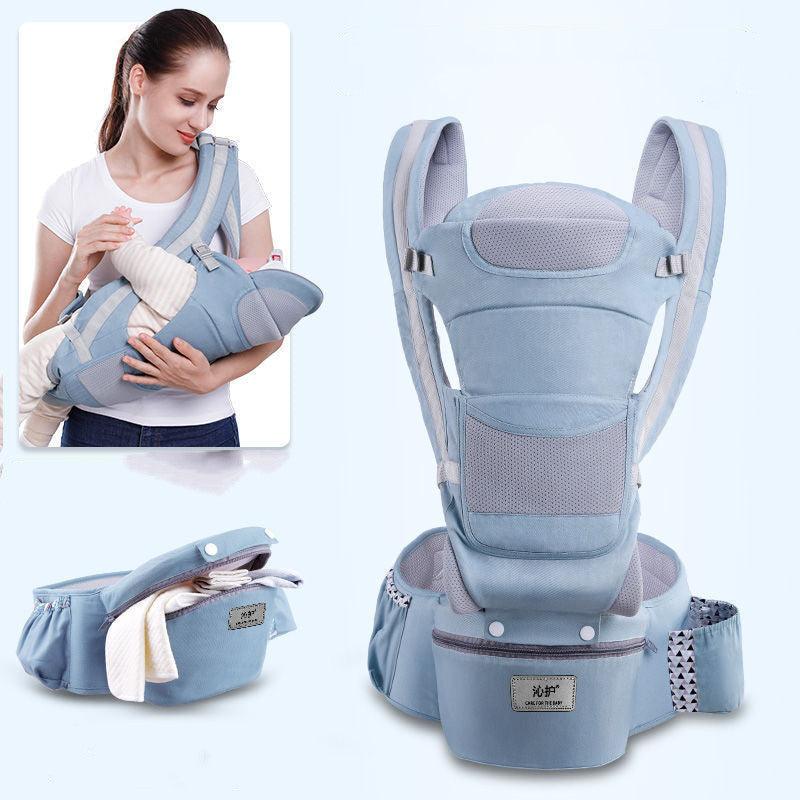 Ergonomic Baby Carrier Infant Baby Hipseat Carrier 3 In 1 Front Facing Ergonomic Kangaroo Baby Wrap Sling - NTKSTORE