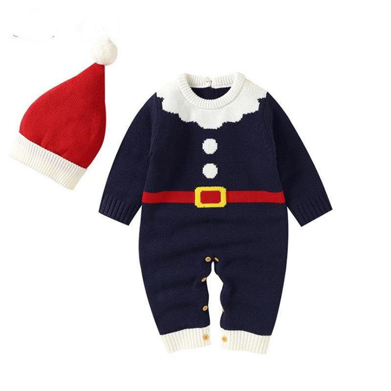 Baby Knitted Jumpsuits Christmas Cute Clothes And Hats - NTKSTORE