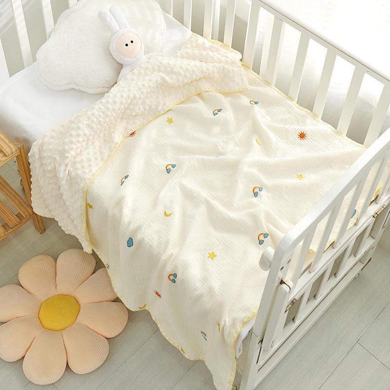 Doudou Blanket Baby Blanket Crepe Newborn Soothing Blanket - NTKSTORE