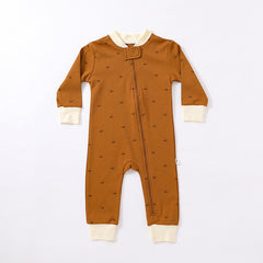 Baby Rompers Spring Boys And Girls Comfort Printing Cotton Long Sleeve Long Climbing Jumpsuit