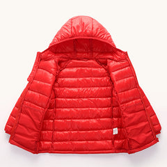 Autumn And Winter Children's Clothing Cotton-padded Coat Down Cotton Coat Lightweight Hooded Jacket