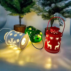 Christmas Candle Lights LED Small Lanterns Wind Lights Electronic Candles Nordic Style Creative Holiday Decoration Decorations - NTKSTORE