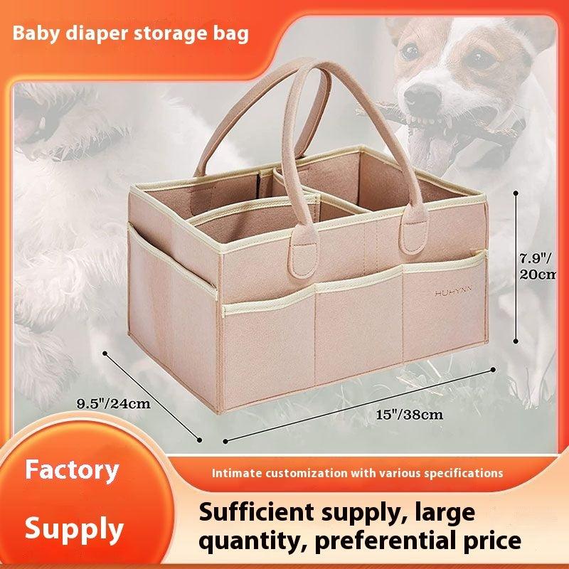 Diaper Mummy Diapers Sundries Felt Handbag Storage Bag - NTKSTORE