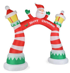 8.9 FT Lighted Christmas Inflatable Archway - NTKSTORE