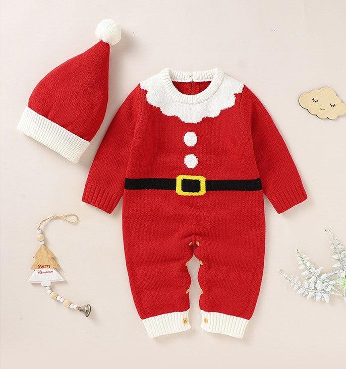 Baby Knitted Jumpsuits Christmas Cute Clothes And Hats - NTKSTORE