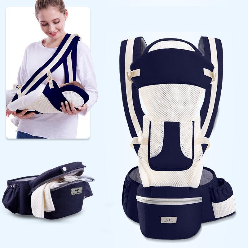 Ergonomic Baby Carrier Infant Baby Hipseat Carrier 3 In 1 Front Facing Ergonomic Kangaroo Baby Wrap Sling - NTKSTORE