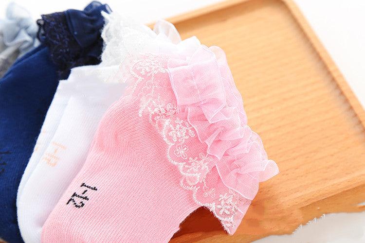 Lace Princess Girls Socks Spring Autumn Baby Socks - NTKSTORE