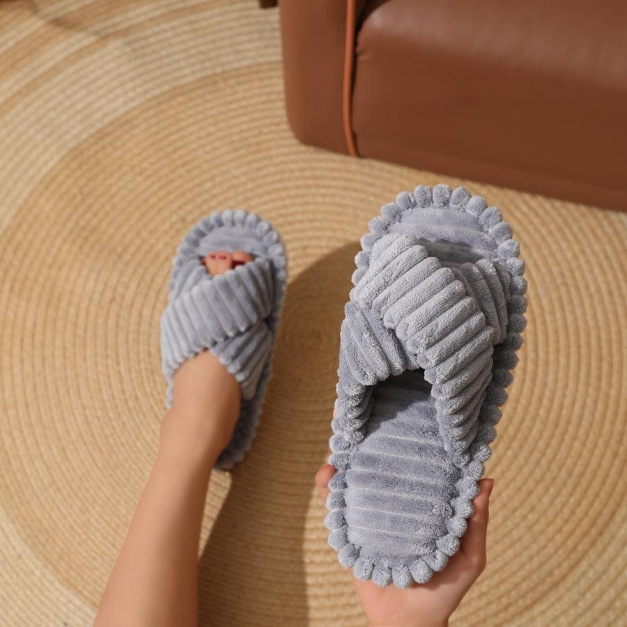 Women Cotton Slippers - NTKSTORE