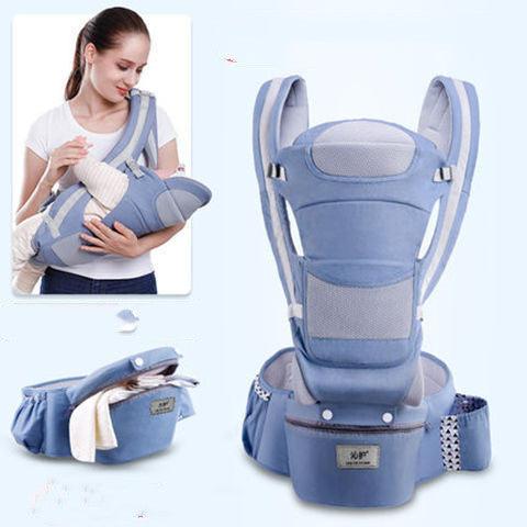 Ergonomic Baby Carrier Infant Baby Hipseat Carrier 3 In 1 Front Facing Ergonomic Kangaroo Baby Wrap Sling - NTKSTORE