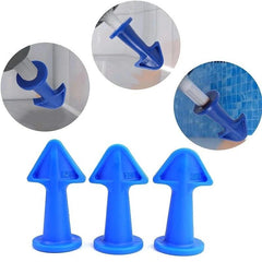 3PCS Caulk Nozzle Applicator Silicone Caulking Tools Kit, Sealant Nozzle Caulking Epoxy Piston Nozzle Accessories - NTKSTORE