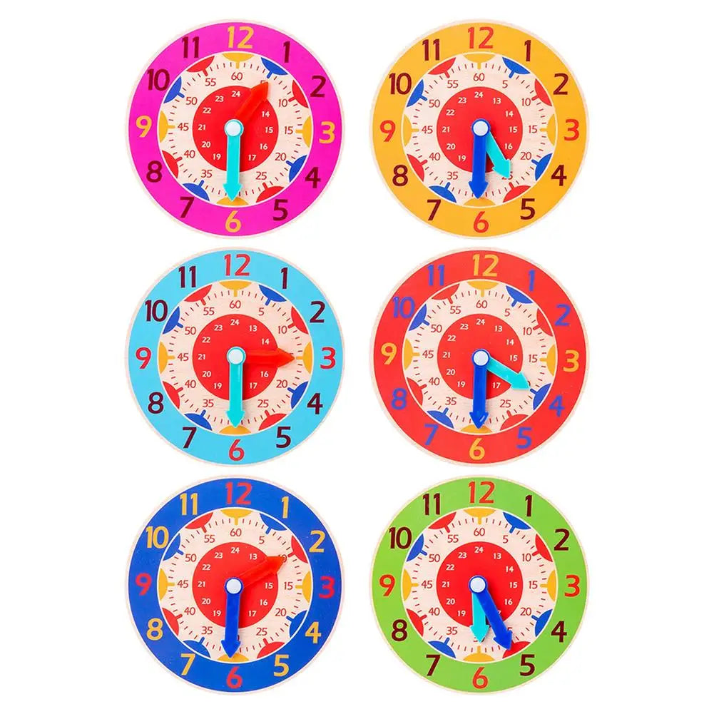 Children's Wooden Watches Montessori Brain Game Digital Preschool Educational Game Digital Toy For Children Over 3 Years Old