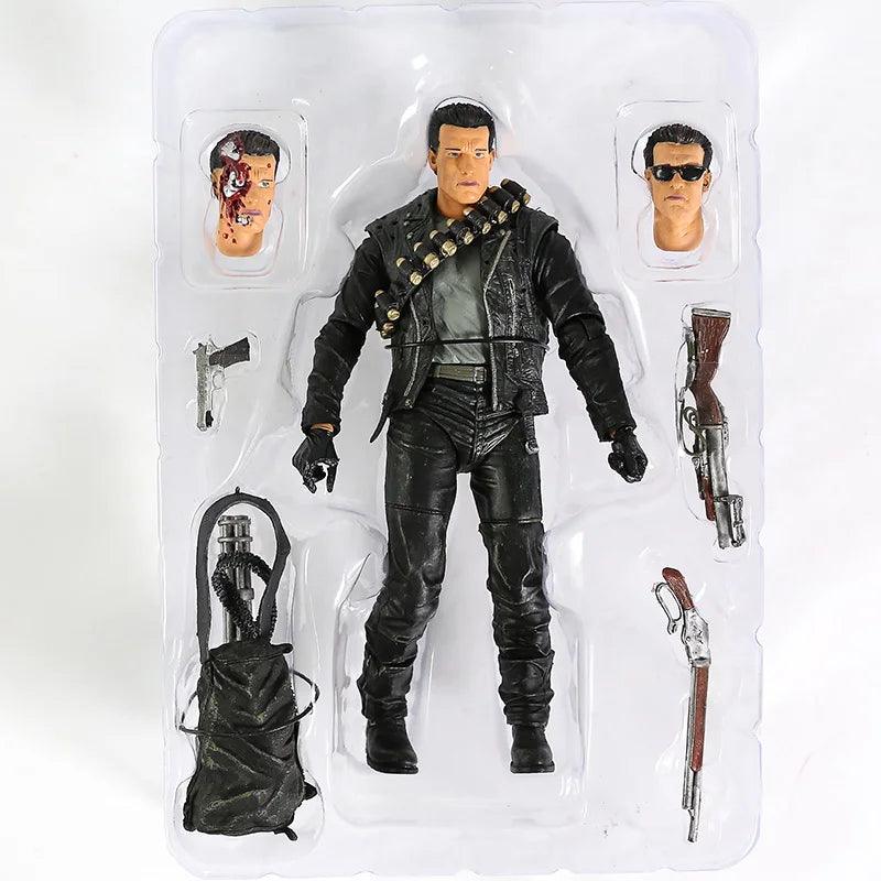 NECA Terminator 2: Judgment Day T-800 Arnold Schwarzenegger PVC Action Figure Collectible Model Toy 7" 18cm - NTKSTORE