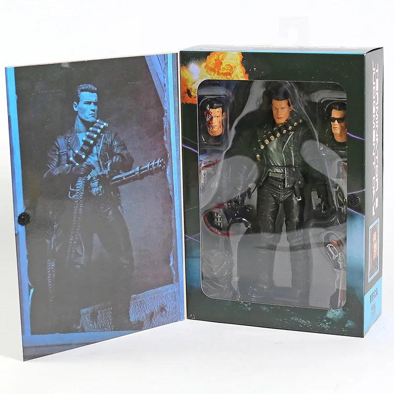 NECA Terminator 2: Judgment Day T-800 Arnold Schwarzenegger PVC Action Figure Collectible Model Toy 7" 18cm - NTKSTORE