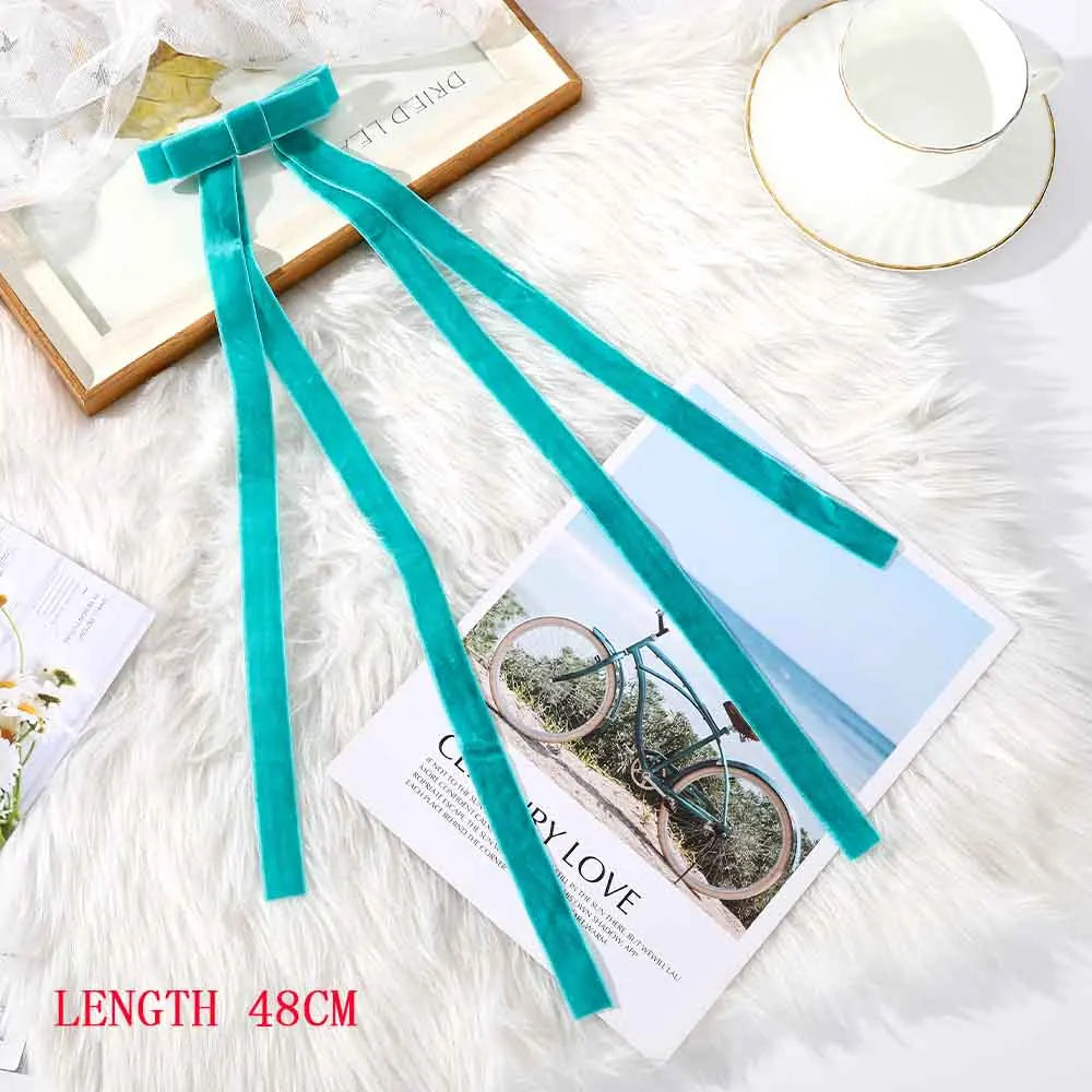 Haimeikang Bow Hair Clip Black Velvet Hair Bows Hairpins Women Elegant Barrette Girls Bowknot Hair Accessories - NTKSTORE