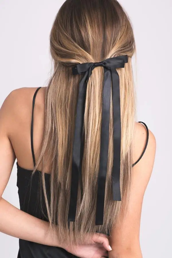 Haimeikang Bow Hair Clip Black Velvet Hair Bows Hairpins Women Elegant Barrette Girls Bowknot Hair Accessories - NTKSTORE