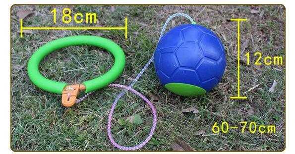 1PC Skip Ball Outdoor Fun Toy Ball Classical Skipping Toy Exercise coordination and balance hop jump playground may toy ball - NTKSTORE