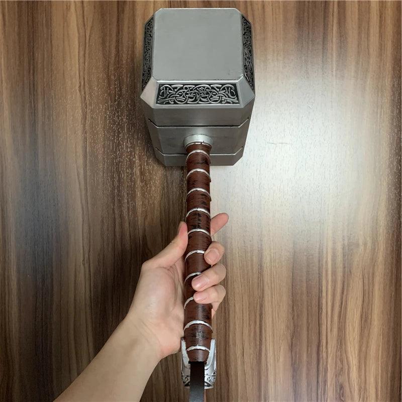 44cm Thor's Hammer Cosplay 1:1 Thunder Hammer Weapons Model Kids Gift Avengers Superhero Role Playing Captain America Iron Man - NTKSTORE