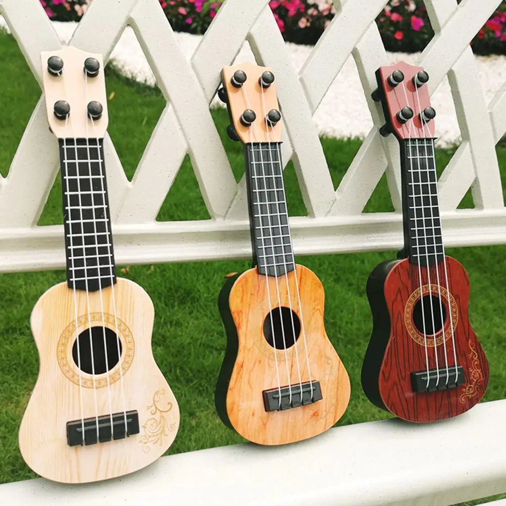 Adjustable Tues Guitar Toy Simulation Music Enlightenment Elastic Baby Classical Ukulele Toy for 4-6 Years Old Entertainment - NTKSTORE