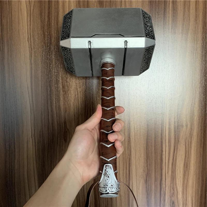 44cm Thor's Hammer Cosplay 1:1 Thunder Hammer Weapons Model Kids Gift Avengers Superhero Role Playing Captain America Iron Man - NTKSTORE