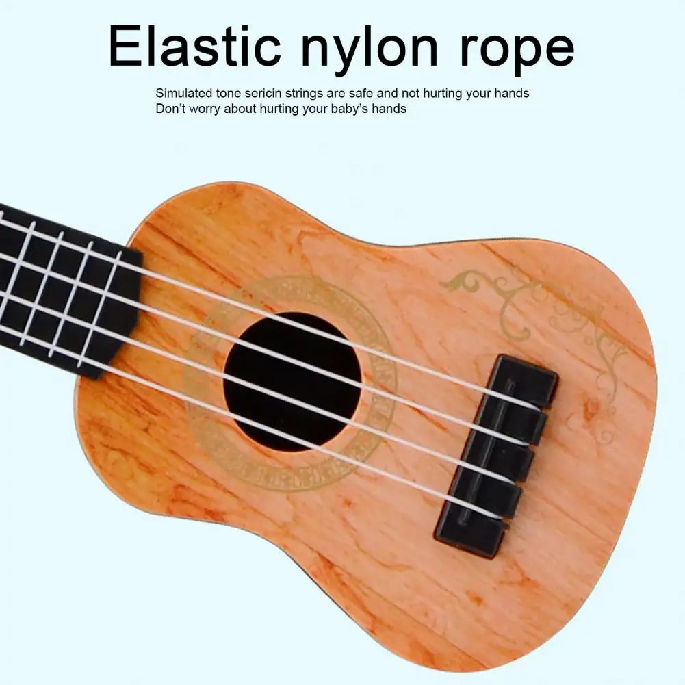 Adjustable Tues Guitar Toy Simulation Music Enlightenment Elastic Baby Classical Ukulele Toy for 4-6 Years Old Entertainment - NTKSTORE