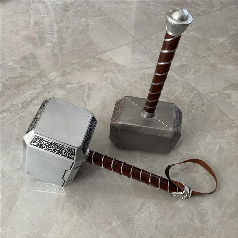 44cm Thor's Hammer Cosplay 1:1 Thunder Hammer Weapons Model Kids Gift Avengers Superhero Role Playing Captain America Iron Man - NTKSTORE