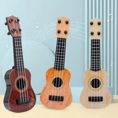 Adjustable Tues Guitar Toy Simulation Music Enlightenment Elastic Baby Classical Ukulele Toy for 4-6 Years Old Entertainment - NTKSTORE