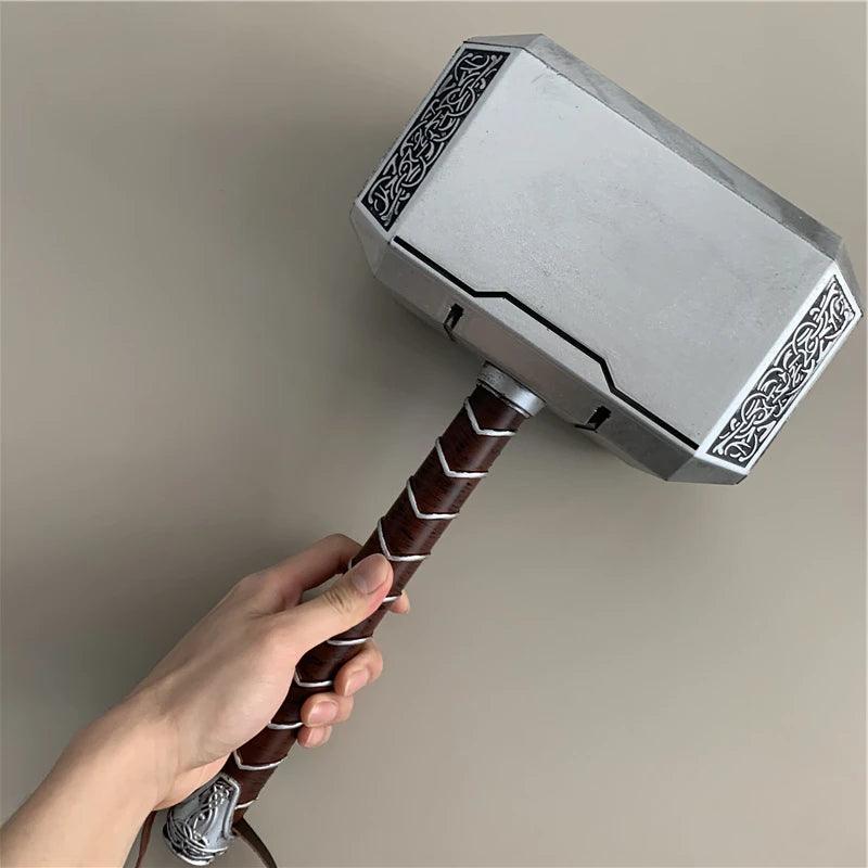 44cm Thor's Hammer Cosplay 1:1 Thunder Hammer Weapons Model Kids Gift Avengers Superhero Role Playing Captain America Iron Man - NTKSTORE