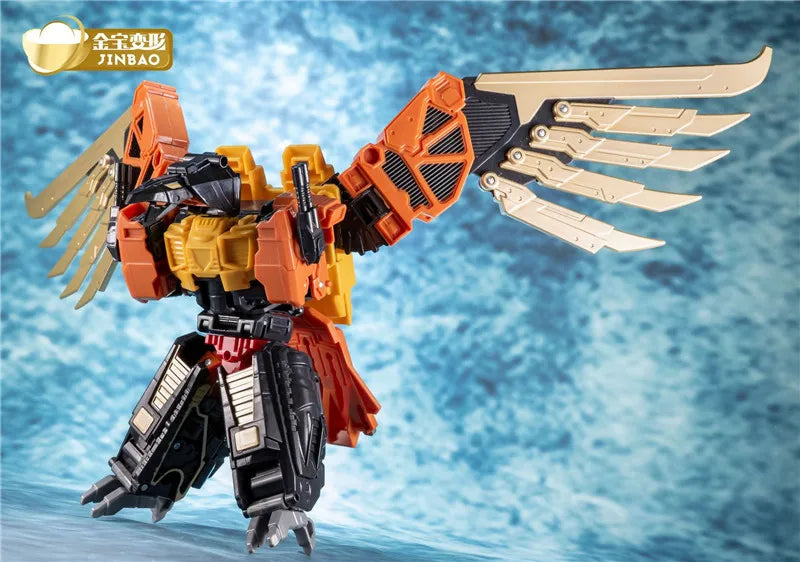 Jinbao 5 In 1 45 cm Big Transformation Predaking Toys Anime Devastator KO G1 Robot Action Figure Model Boy Children Kid Gift - NTKSTORE