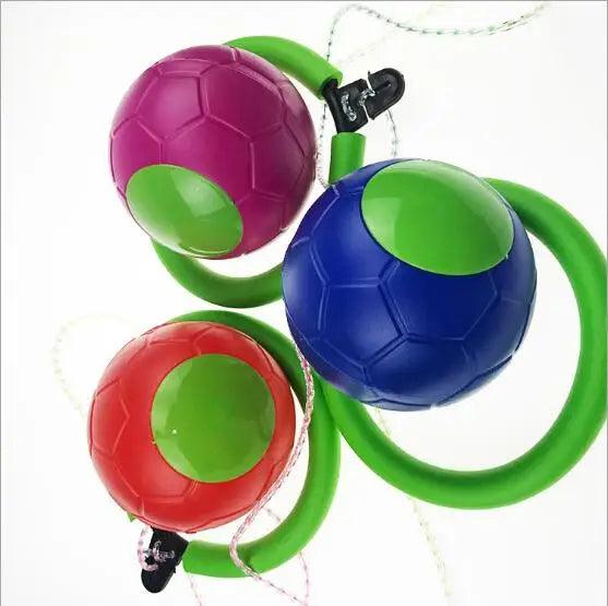 1PC Skip Ball Outdoor Fun Toy Ball Classical Skipping Toy Exercise coordination and balance hop jump playground may toy ball - NTKSTORE