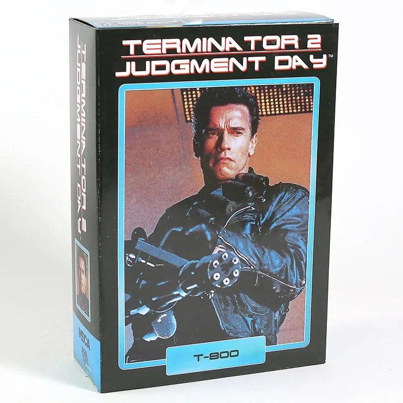 NECA Terminator 2: Judgment Day T-800 Arnold Schwarzenegger PVC Action Figure Collectible Model Toy 7" 18cm - NTKSTORE