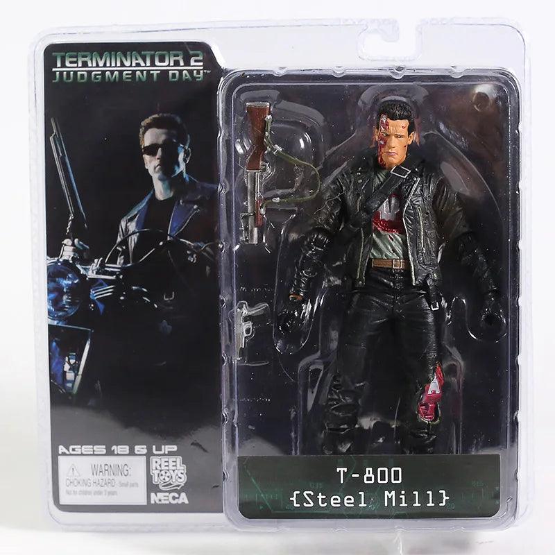 NECA Terminator 2: Judgment Day T-800 Arnold Schwarzenegger PVC Action Figure Collectible Model Toy 7" 18cm - NTKSTORE