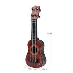 Adjustable Tues Guitar Toy Simulation Music Enlightenment Elastic Baby Classical Ukulele Toy for 4-6 Years Old Entertainment - NTKSTORE