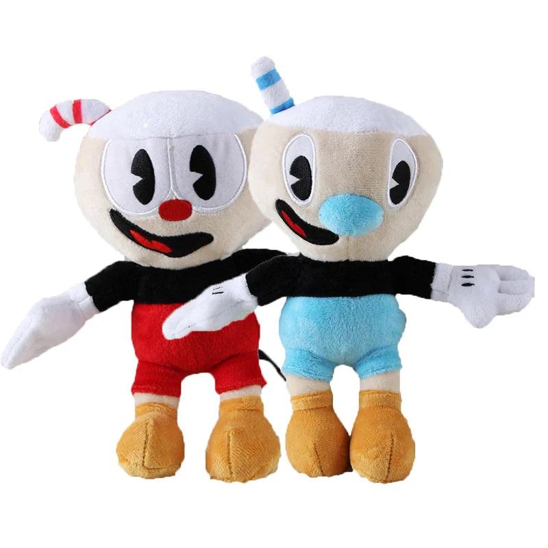 Kawaii Cuphead Plush Doll Cartoon Mugman The Chalice Soft Plush Stuffed Toys Cute Doll For Kid Children Christmas Birthday Gifts - NTKSTORE