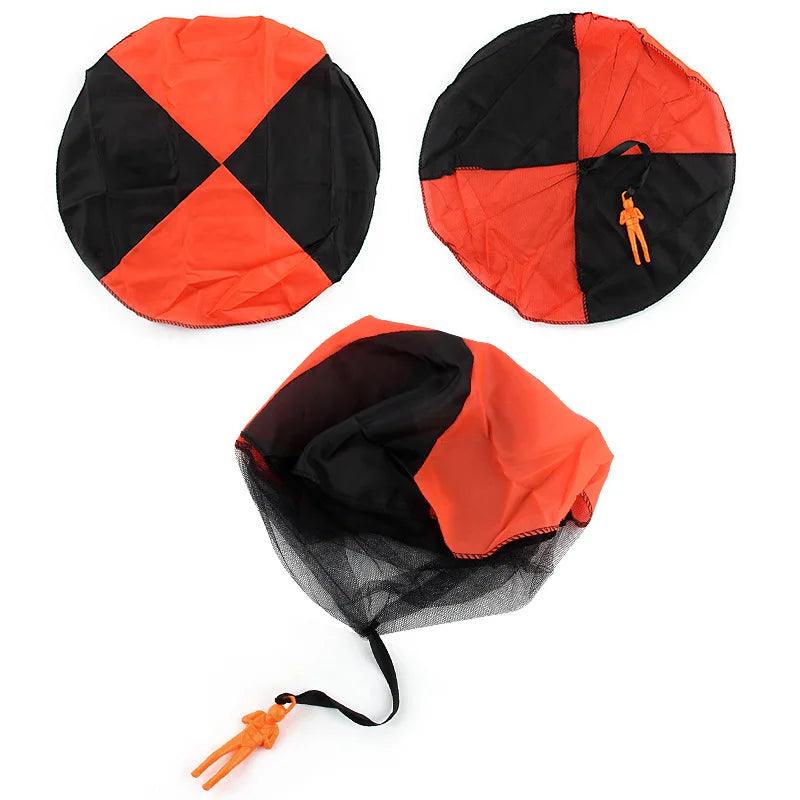 5Set Kids Hand Throwing Parachute Toy For Children's Educational Parachute With Figure Soldier Outdoor Fun Sports Play Game - NTKSTORE