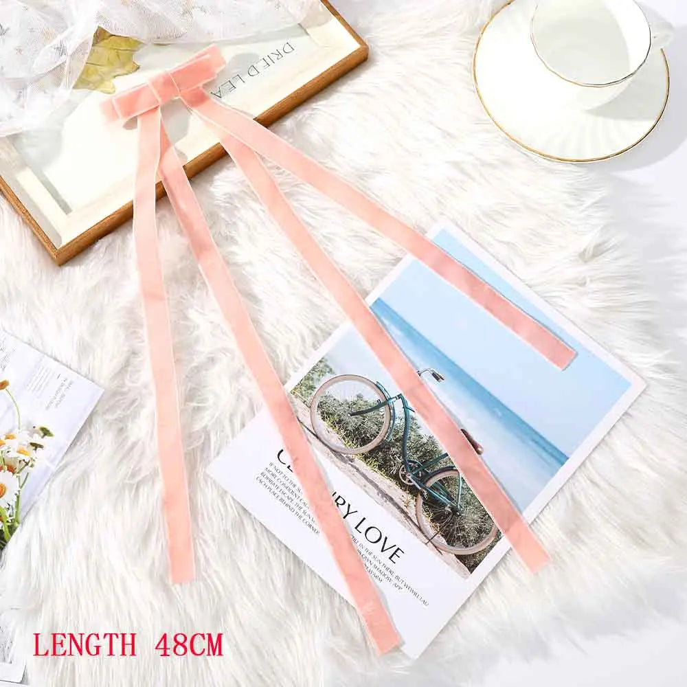 Haimeikang Bow Hair Clip Black Velvet Hair Bows Hairpins Women Elegant Barrette Girls Bowknot Hair Accessories - NTKSTORE